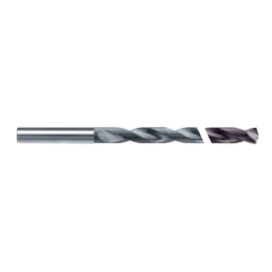 Picture of HAM TFR30-2461-0990 TA-C 9.90mm 25XD Solid Carbide Deep Hole Drill, 2 Flutes, TA-C Coated, Coolant Thru